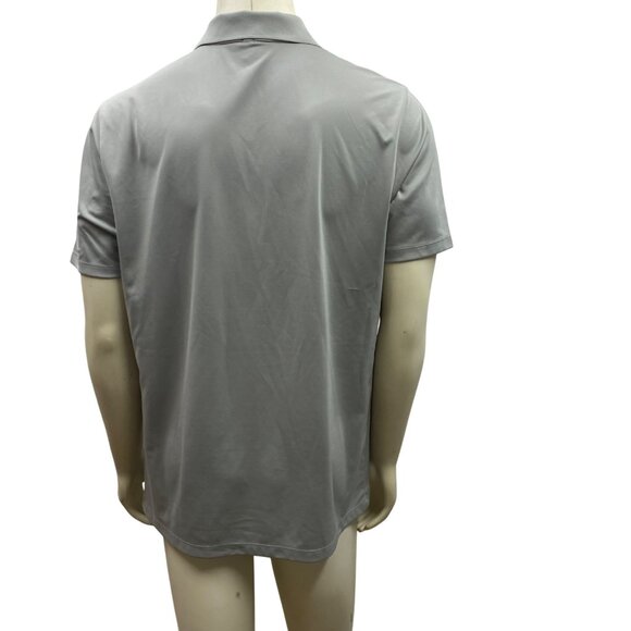 Nike Mens Dri-Fit Polo Shirt Gray Short Sleeve Performance Golf Top‎ Size L - Picture 6 of 16